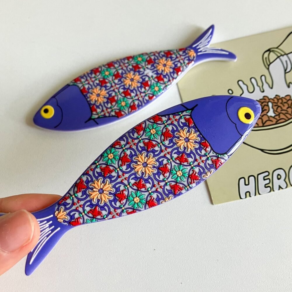 wholesale fish-shaped fridge magnets in bohemian style, colorful melamine material with embossed patterns for home daily decorations factory direct
