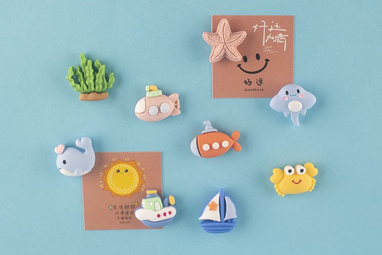 wholesale mediterranean style ocean wind fridge magnets, magnetic stickers, refrigerator decorative creative magnetic stickers, magnetic stickers factory direct