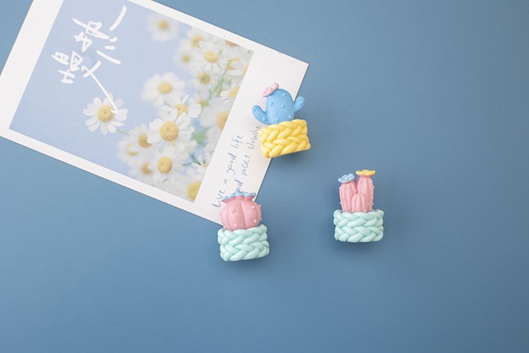 wholesale cactus and succulent fridge magnets, magnetic stickers, personalized creative iron magnets, 3d full-stereoscopic magnetic stickers, can be used as decorations factory direct