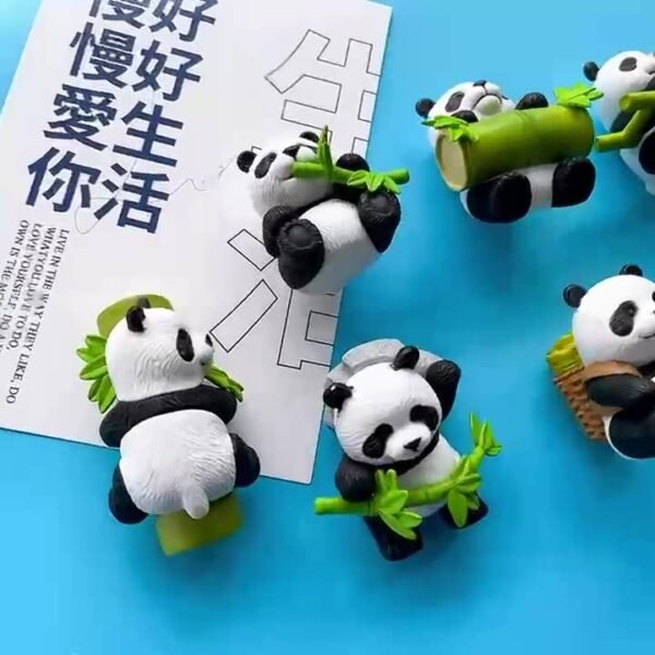 wholesale adorable panda fridge magnets, magnetic attraction, 3d creative travel cultural souvenirs, gifts, magnetic home decorations factory direct
