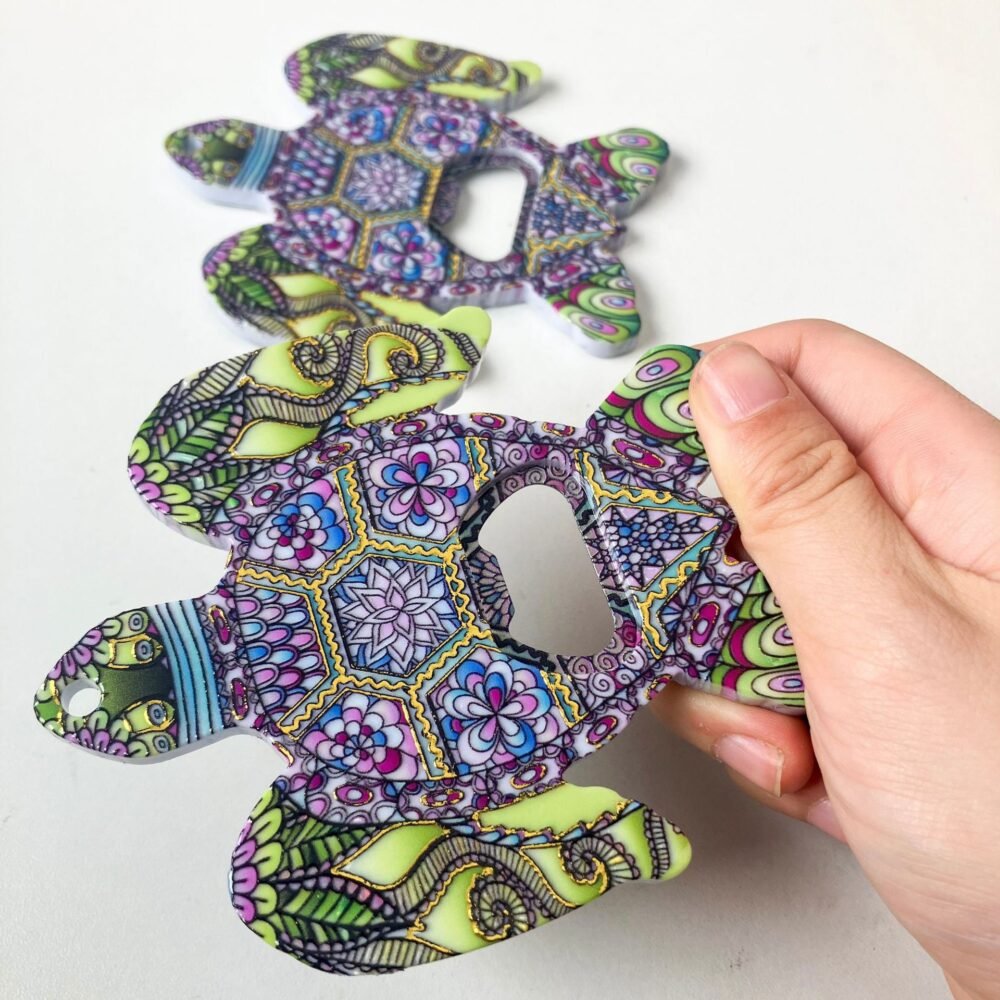 wholesale turtle bottle opener fridge magnets, melamine material with embossed texture and gold-plated craftsmanship, cute design magnets factory direct