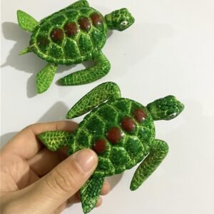 wholesale adorable realistic turtle-shaped fridge magnets with movable limbs, colorful painted design for home decoration and daily use factory direct