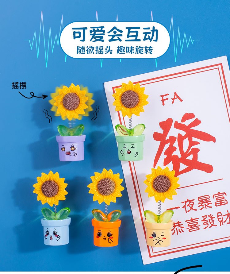 wholesale adorable sunflower and sunflower kitchen home decorations, creative blackboard magnetic stickers factory direct