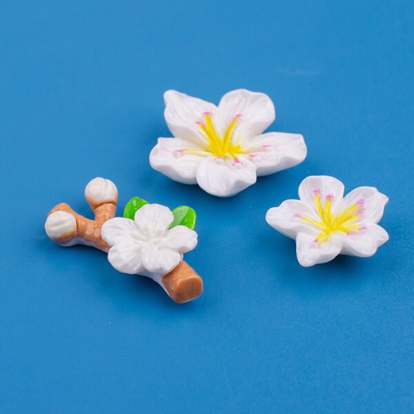 wholesale adorable flower decorative magnetic stickers, 3d home message board magnets, peach blossom fridge magnets with branches, set factory direct