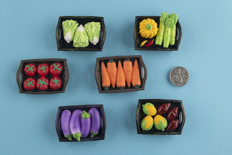 wholesale eggplant, carrot, potato, corn, sweet potato, fruit and vegetable platter, 3d simulated chinese cabbage fridge magnets, zucchini, magnetic stickers, cucumber, bell pepper magnetic stickers, radish resin magnetic stickers factory direct