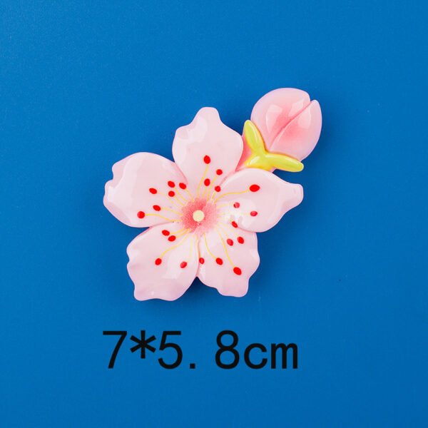 wholesale fresh country flower fridge magnets, peach blossom magnets, creative whiteboard cartoon magnetic stickers, fixing photos and message boards factory direct
