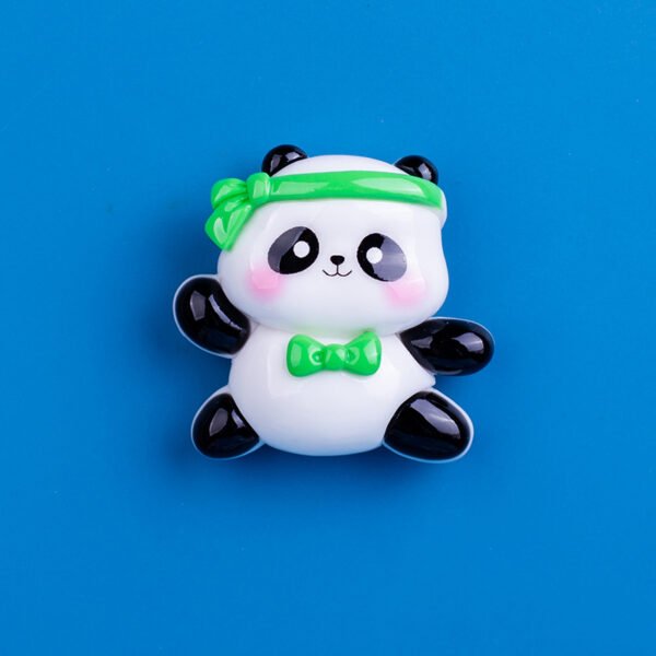 wholesale cute panda cartoon fridge magnets, 3d magnetic iron for fridge doors, home iron cabinets, and entrance decorations factory direct