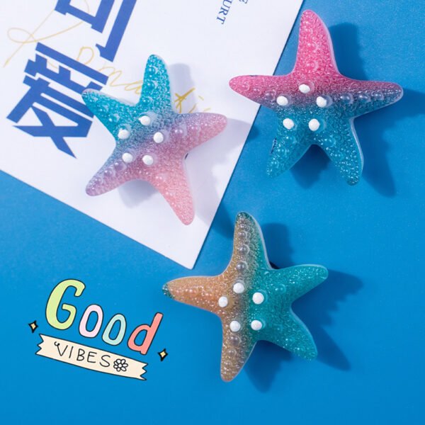 wholesale cute ocean-style shell and starfish resin fridge magnets, 3d magnetic stickers, ironstone slotted board decorative magnetic stickers factory direct