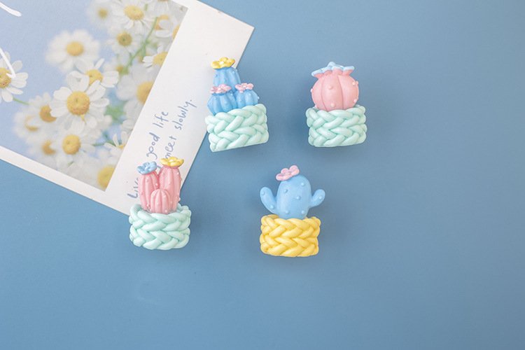 wholesale cactus and succulent fridge magnets, magnetic stickers, personalized creative iron magnets, 3d full-stereoscopic magnetic stickers, can be used as decorations factory direct