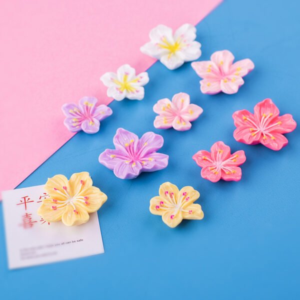 wholesale adorable flower decorative magnetic stickers, 3d home message board magnets, peach blossom fridge magnets with branches, set factory direct