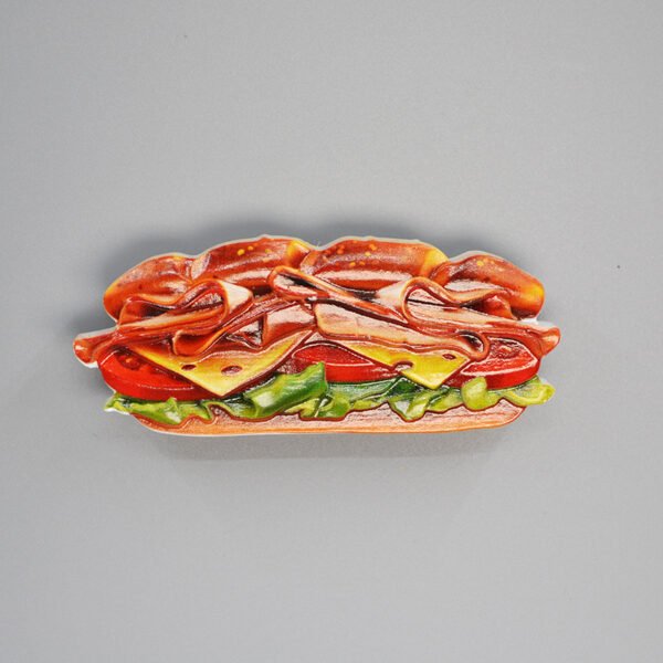 wholesale pet food fridge magnets: hamburgers, bread, fried eggs, cheese, bacon, sandwiches, hot dogs, snacks factory direct