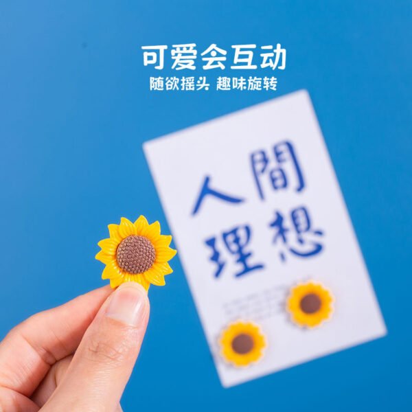 wholesale adorable sunflower and sunflower kitchen home decorations, creative blackboard magnetic stickers factory direct