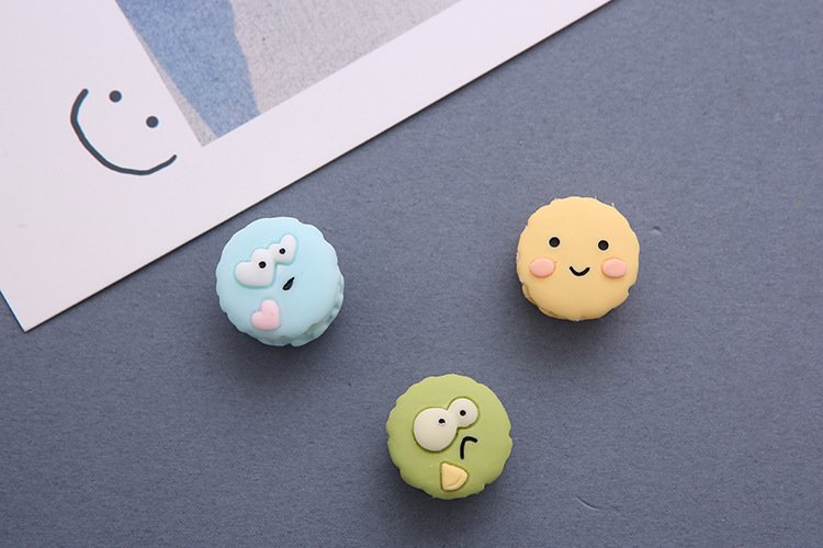 wholesale french macaron 3d food fridge magnets, magnetic stickers, tempered glass door panel fridge decorative stickers factory direct