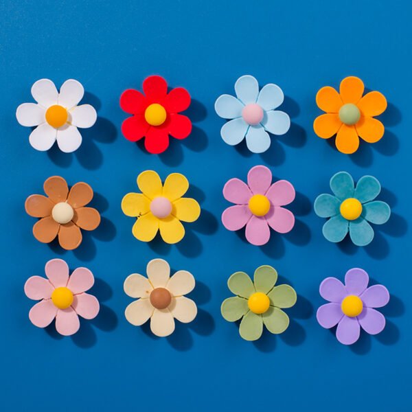 wholesale daisies fridge magnets, magnetic stickers, little flower bows, 3d resin creative ironstone magnetic stickers factory direct