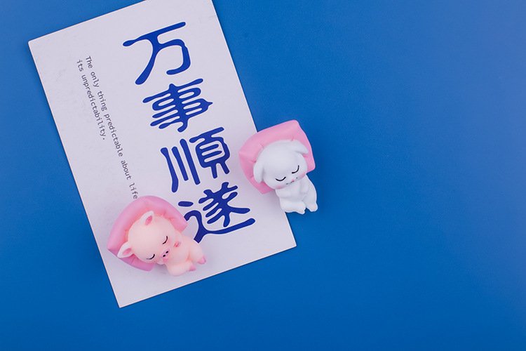 wholesale animal fridge magnets: pandas, pink pigs, little dogs, white rabbits, sleeping beds, tablecloths factory direct
