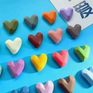 wholesale morandi retro sandblasted heart fridge magnets, magnetic stickers, nordic ins style magnetic stickers, photo and note paper magnets factory direct