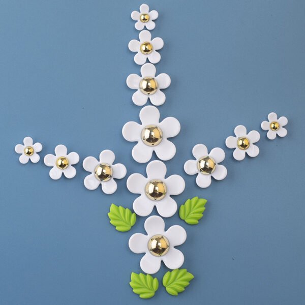 wholesale fresh flower daisies sunflower minimalist fridge stickers, magnetic decorative stickers, minimalist magnetic stickers factory direct