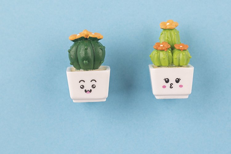 wholesale cactus and succulent green plant fridge magnets, magnetic stickers, 3d home decorations set, ironstone factory direct