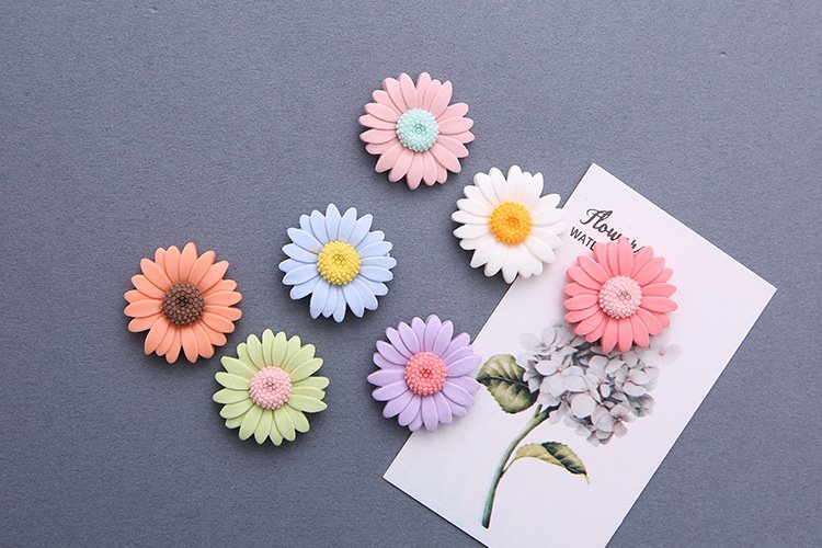 wholesale creative sunflower cute fridge magnets, magnetic stickers, magnetic stickers, magnetic stickers for pressing photos factory direct