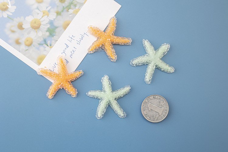 wholesale crystal starfish fridge magnets, magnetic stickers, creative 3d home decorations, iron magnets factory direct