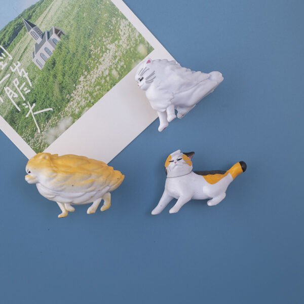wholesale adorable windblown cats and dogs fridge magnets, magnetic stickers, home decorations, ins personalized creative cartoons, 3d magnetic stickers factory direct