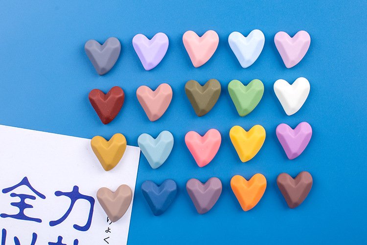 wholesale morandi retro sandblasted heart fridge magnets, magnetic stickers, nordic ins style magnetic stickers, photo and note paper magnets factory direct