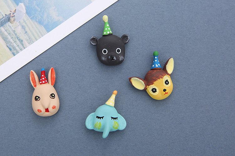 wholesale rabbits, small animals, deer, resin fridge magnets, bears, elephants, magnets factory direct