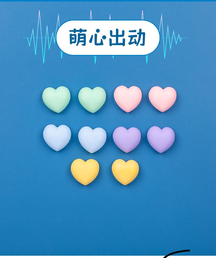 wholesale creative japanese style heart-shaped sandblasted retro color fridge magnets, photo wall instant photo magnets, ins message board decoration factory direct