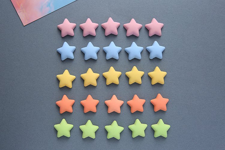 wholesale gummy heart and star-shaped magnetic fridge magnets, slotted board decorations, fixing instant photo magnets factory direct