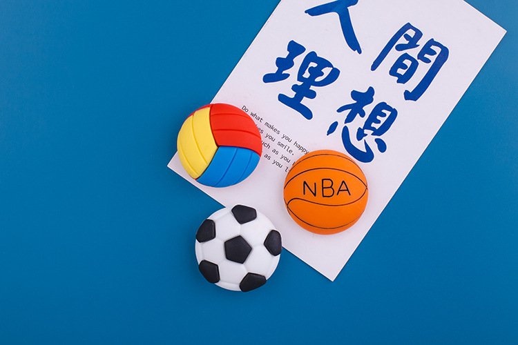wholesale creative soccer, basketball, and volleyball fridge magnets, internet-famous minimalist style, creative 3d home decorative magnetic clips, ironstone factory direct