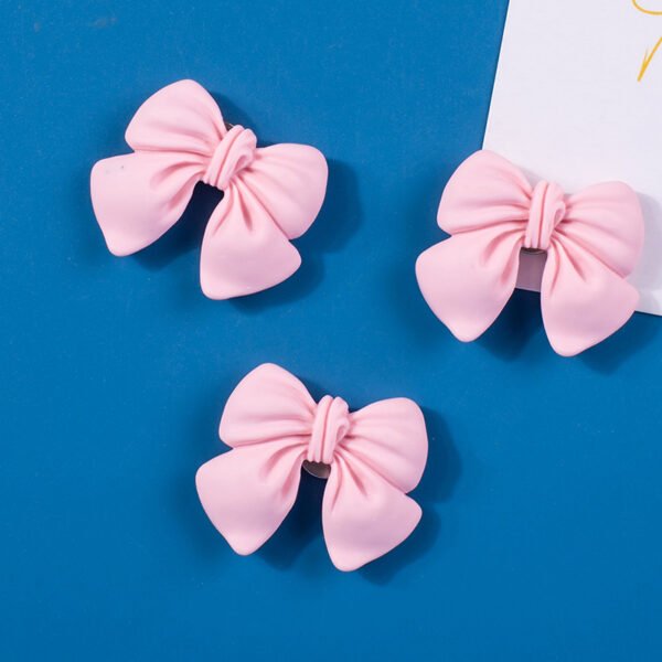 wholesale cute pink bow handmade diy mobile phone cases, fridge and cup stickers, hair clips and accessories, resin components and materials factory direct