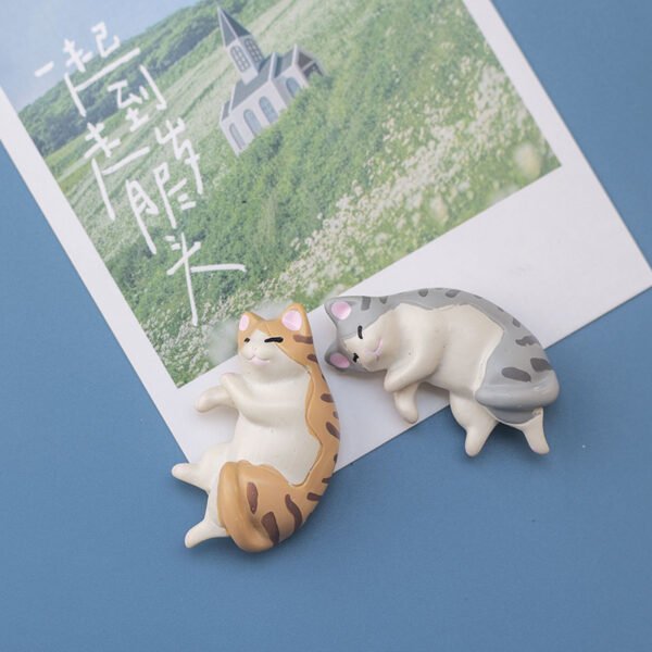 wholesale japanese 3d fridge magnets, fresh and cute pet small animals cats, ins decorative magnets, cartoon nordic style factory direct