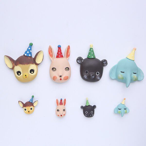 wholesale rabbits, small animals, deer, resin fridge magnets, bears, elephants, magnets factory direct
