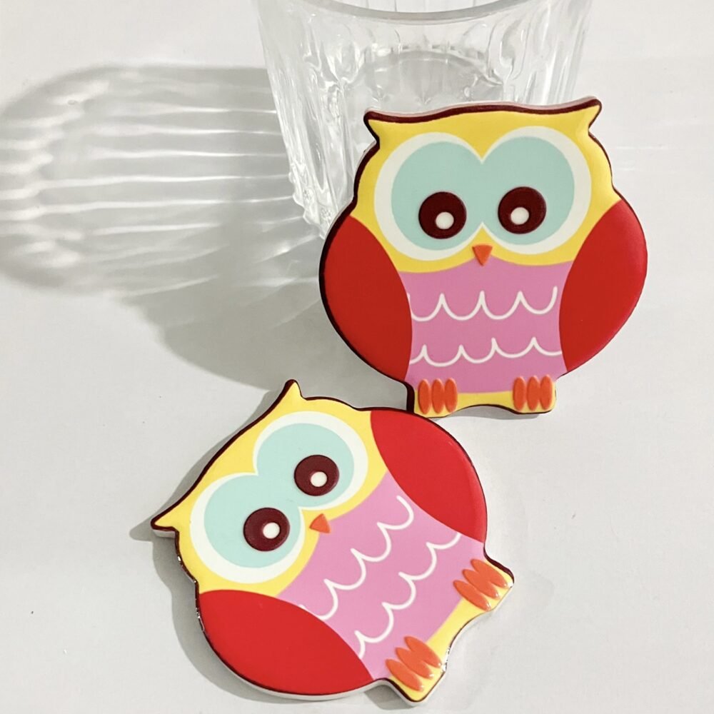 wholesale owl ceramic fridge magnets with embossed craftsmanship and 3d texture for home daily decorations factory direct