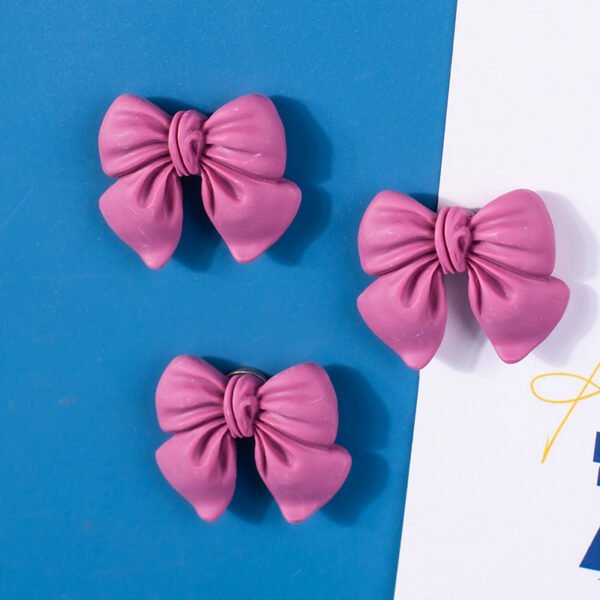 wholesale cute pink bow handmade diy mobile phone cases, fridge and cup stickers, hair clips and accessories, resin components and materials factory direct