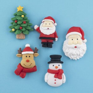 wholesale christmas themed fridge magnets: santa claus, santa&apos;s head, reindeer, snowman, christmas tree factory direct