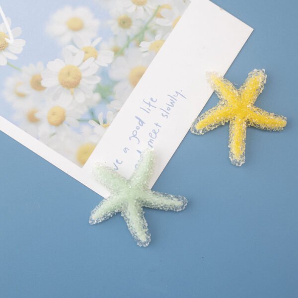 wholesale crystal starfish fridge magnets, magnetic stickers, creative 3d home decorations, iron magnets factory direct