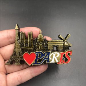 metal fridge magnets tourist souvenirs france panorama 1
