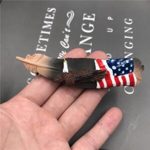 resin magnetic refrigerator with american feather eagle sticker