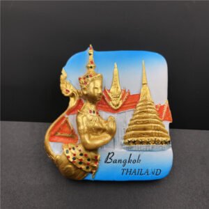 resin fridge magnet wholesale thailand golden buddha
