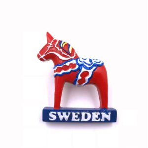 fridge magnets wholesale swedish red horse