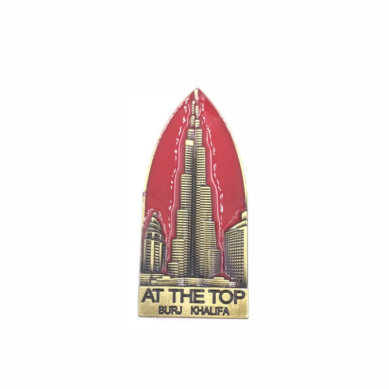 metal fridge magnets tourist souvenirs oem shanghai paradise