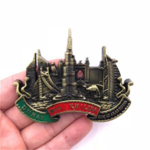 dubai metal fridge magnet panorama 3