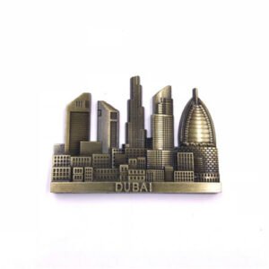 dubai metal fridge magnet dubai 3d architecture