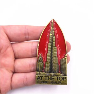 dubai metal fridge magnet burj khalifa 2