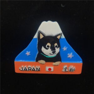 japanese tourist souvenirs refrigerator magnet wholesale mount fuji black willow