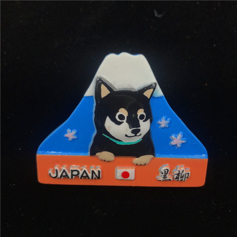 japanese tourist souvenir refrigerator magnet wholesale fan-shaped dancer 1