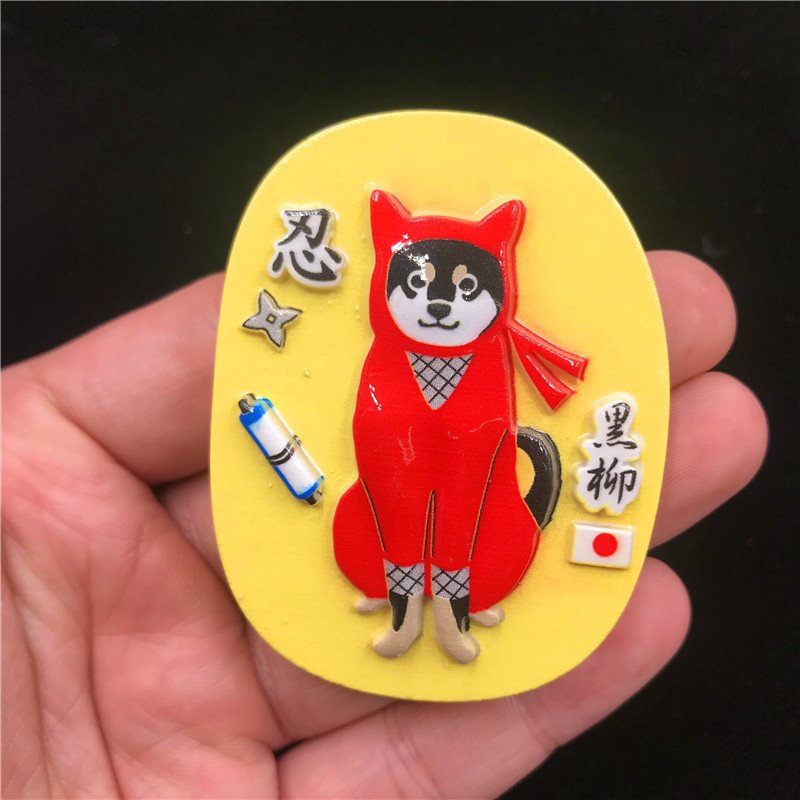 japanese tourist souvenir refrigerator magnet wholesale fan-shaped dancer 1