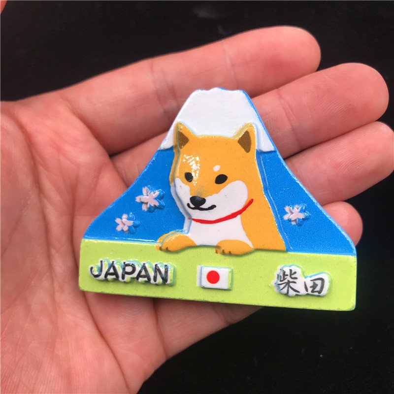 japanese tourist souvenir refrigerator magnet wholesale fan-shaped dancer 1