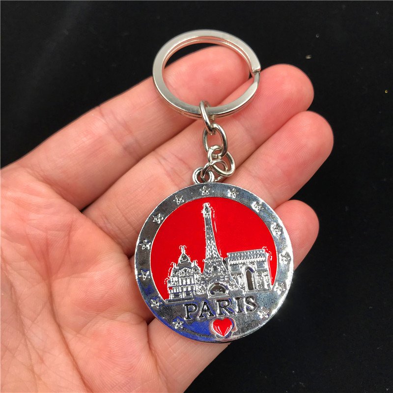 metal keychain tourist souvenir american map
